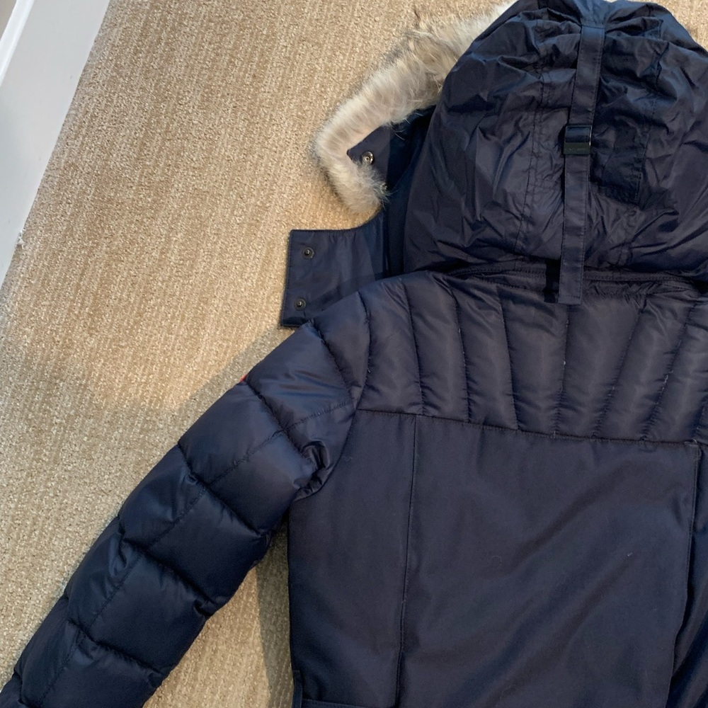 Canada goose Rowan belted parka size xs navy - Picture 13 of 13